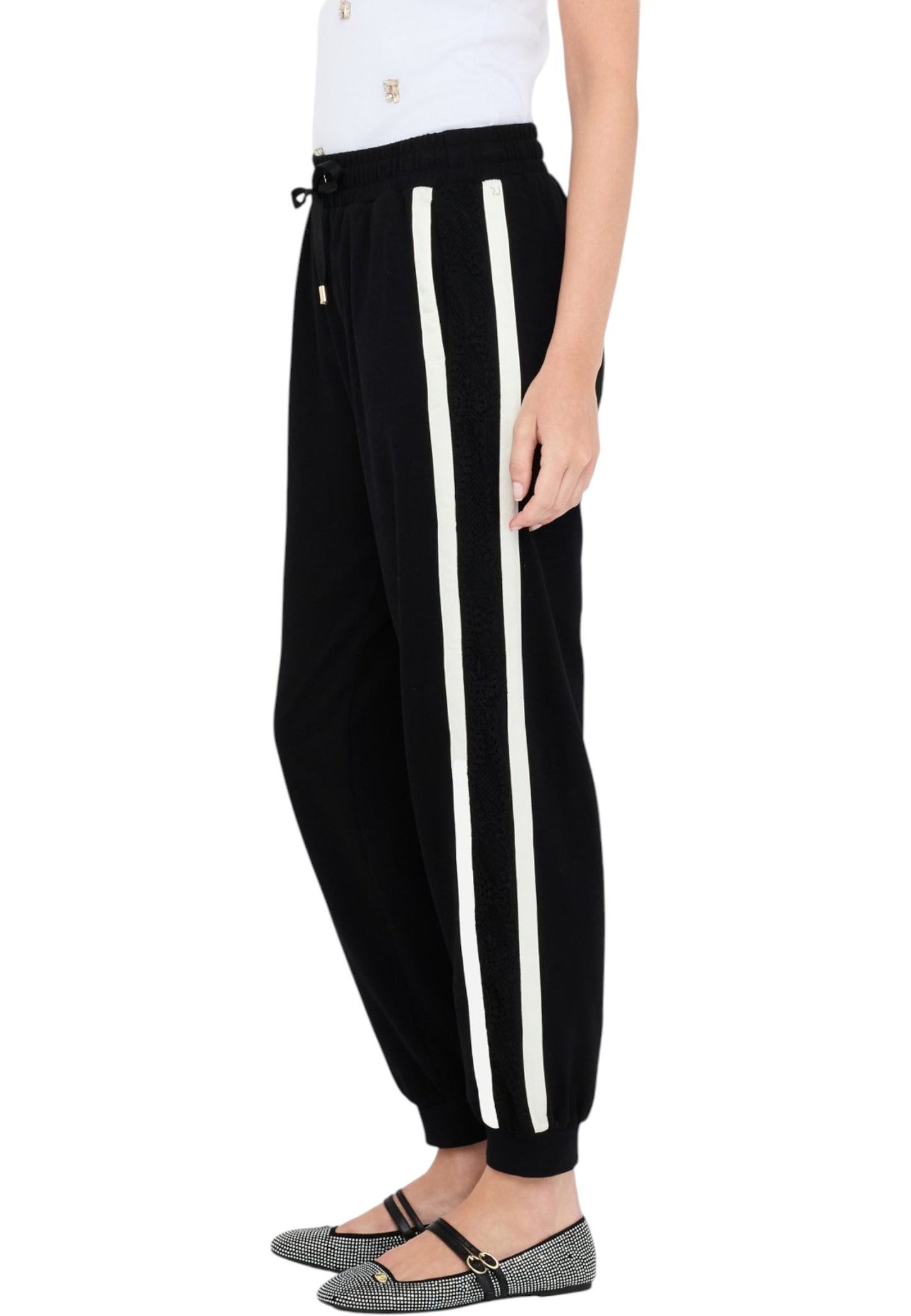Pantaloni Tuta Donna Liu Jo Con Pizzo  TF5010J4523