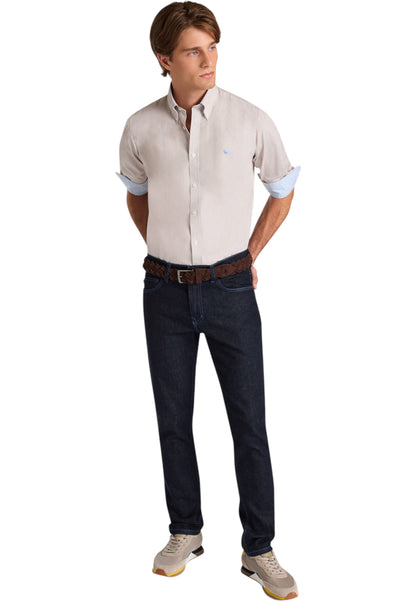 Camicia Manica lunga Uomo Harmont & Blaine A Microrighe Con Bassotto  CRP074013435B