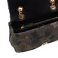 Borsa A Tracolla Donna Pinko Pelle scamosciata stampata, effetto trapuntato, fibbia Love Birds, tracolla a catena, misure 22 x 8 x 16 cm Love Puff Mini Suede Print 100039A3LR