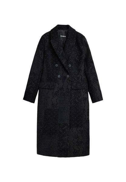 Cappotto  Donna Desigual  Patch Black 25WWEW16