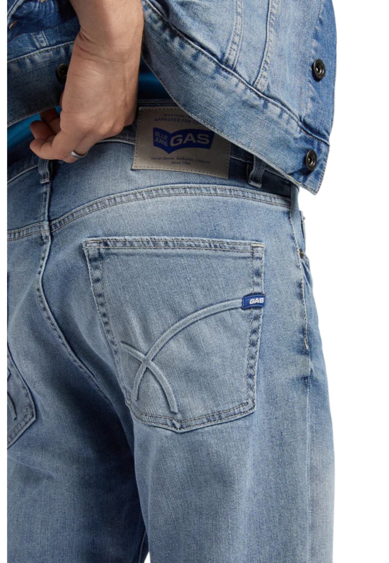 Jeans 5 Tasche Uomo Gas Fit Slim Albert Simple Rpk 351444030753