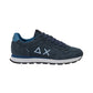 Sneakers Basse Uomo Sun68 Stile Running, Suede, Logo Ricamato Tom Suede Z46106