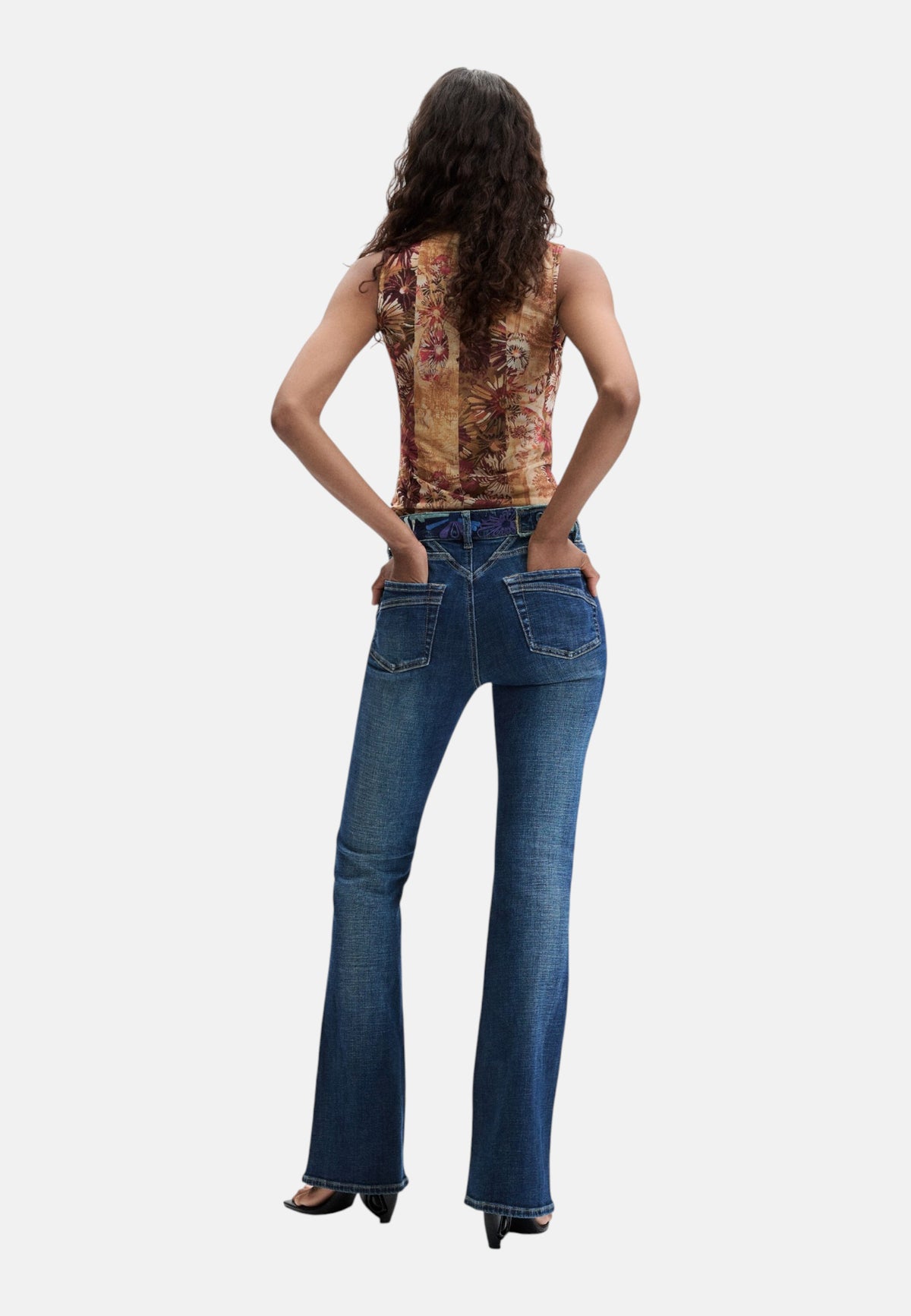 Jeans  Donna Desigual  Denim Hipbelt 26WWDD21