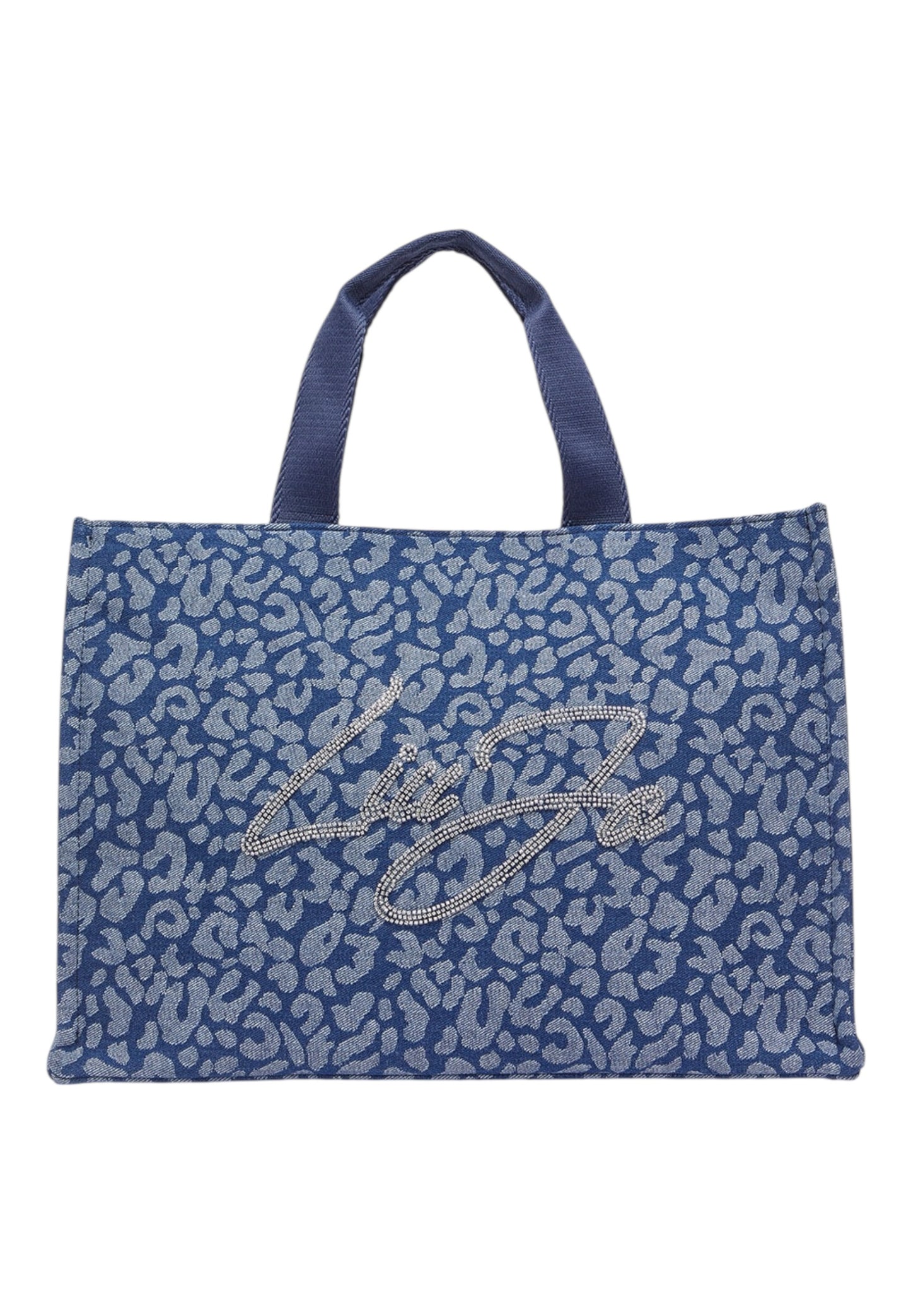 Borsa A Mano Donna Liu Jo Large Denim Animal Print Tote Bag  2A6026D3200