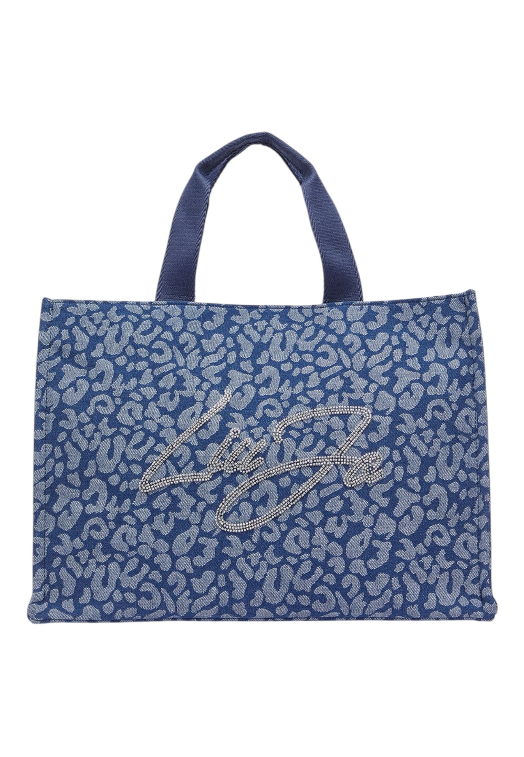 Borsa A Mano Donna Liu Jo Large Denim Animal Print Tote Bag  2A6026D3200