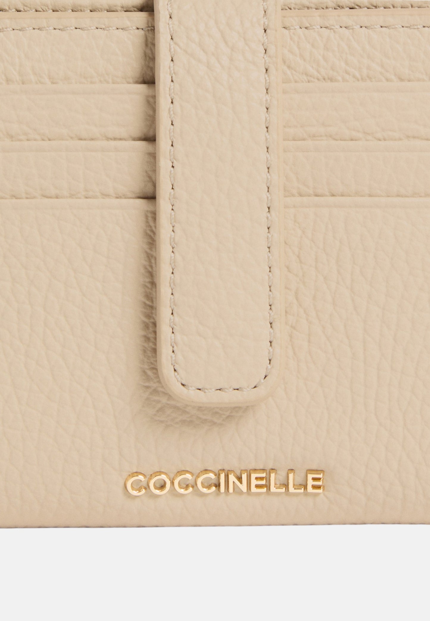 Portacarte Con Zip Donna Coccinelle In Pelle Martellata Metallic Soft Medium E2MW511F701
