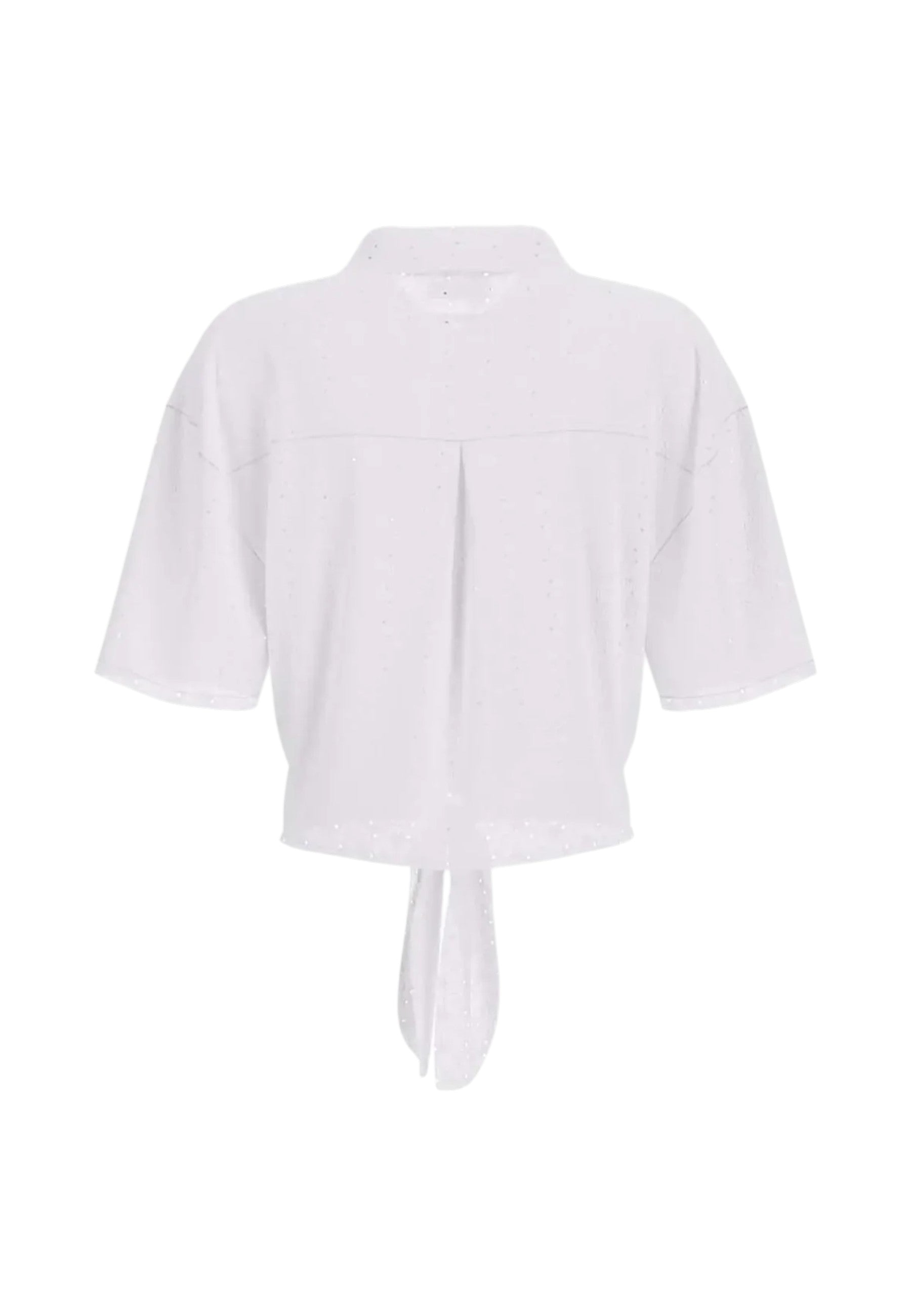 Camicia Manica Corta Donna Guess  Gj Cropped Front Tie W6GHA3WO331