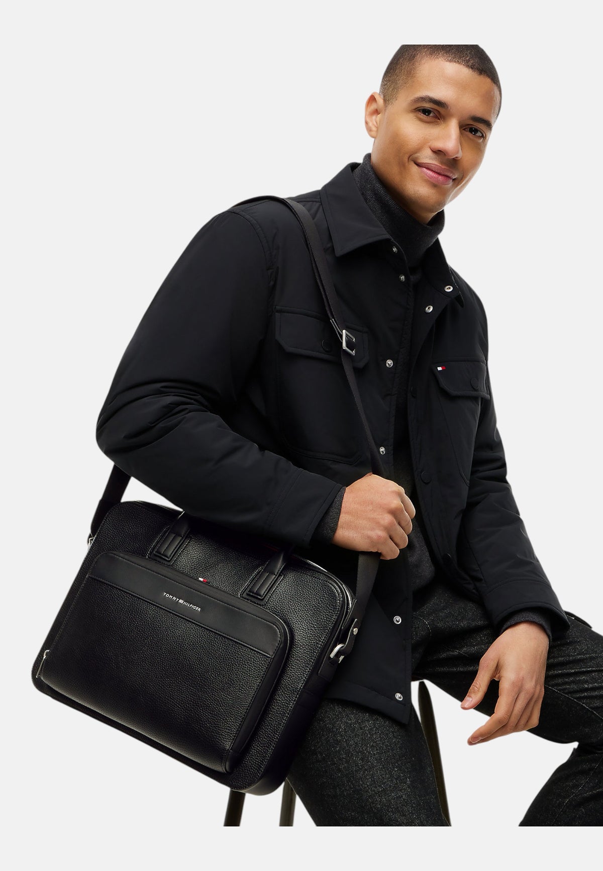 Cartella  Uomo Tommy Hilfiger Slim Computer Bag Th Central AM0AM14730