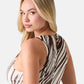 Vestito Lungo Donna Guess Stampa Palm Leaves Serafina Mesh W6GK13K2943
