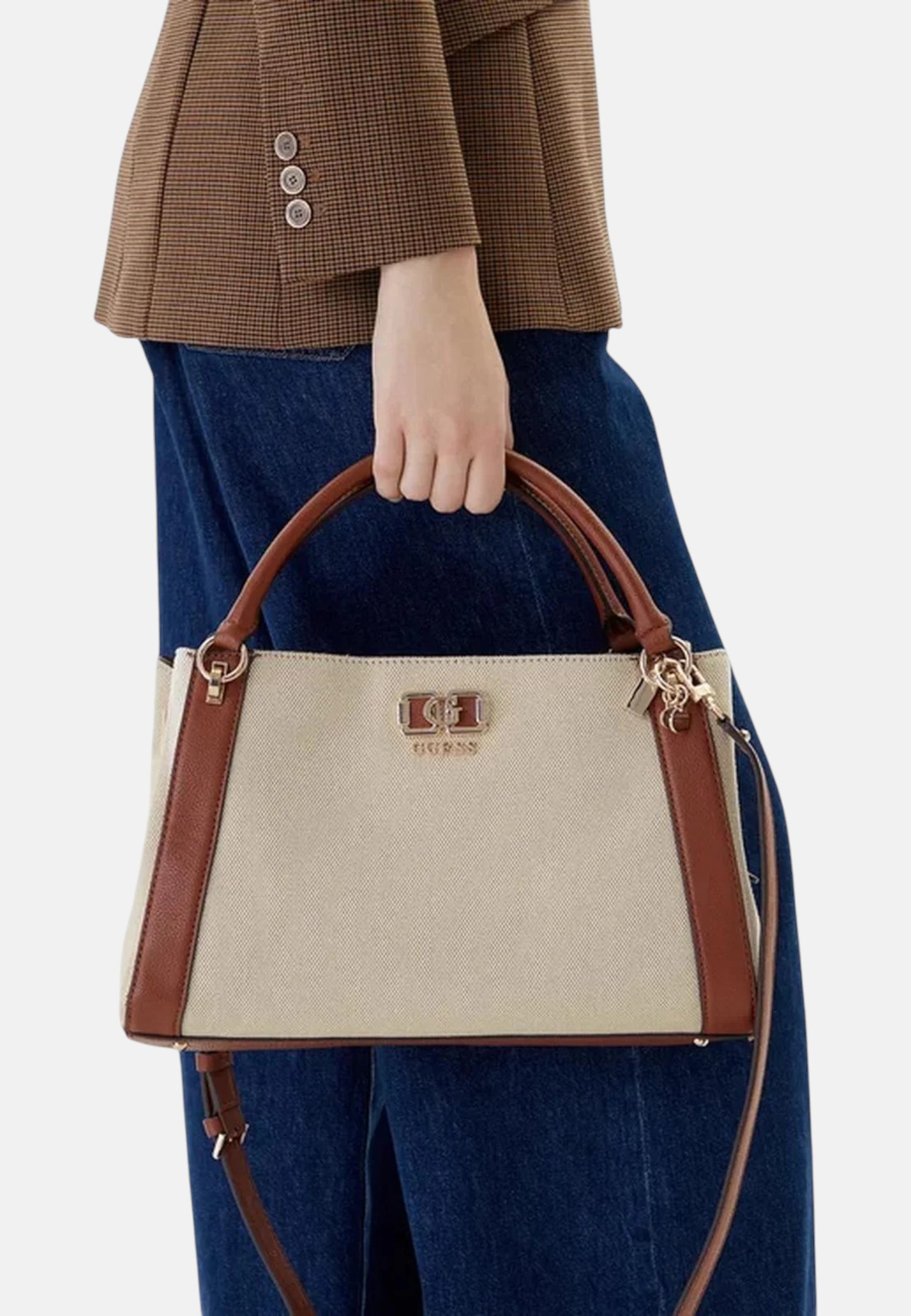 Borsa A Mano Donna Guess Girlfriend Satchel Karnilla HWAG9719070