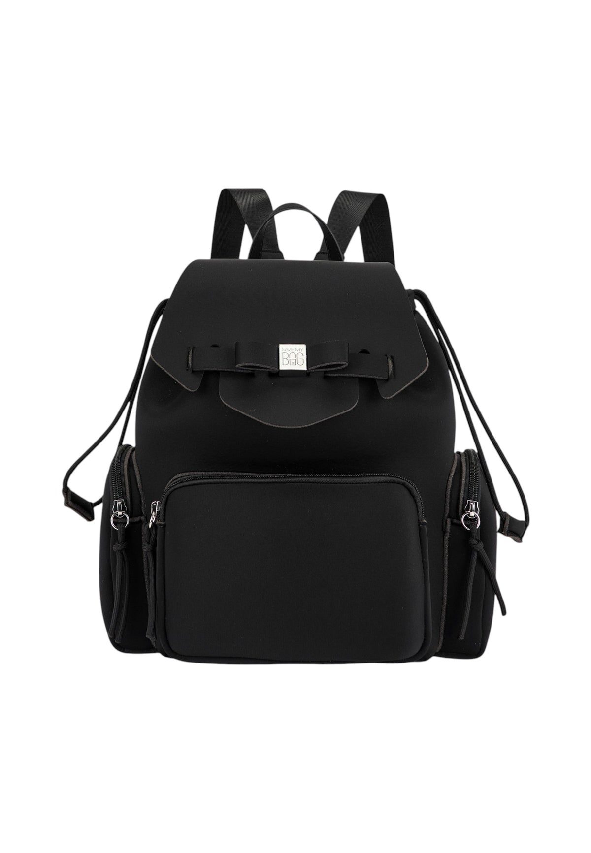Zaino  Donna Save My Bag Zaino compatto, Manico superiore, Spallacci regolabili, Chiusura con coulisse, Tasca frontale con zip, Fiocco frontale con logo Save My Bag in metallo, Dimensioni: 23 x 15 x 30 Cm Taylor S62-TAYLOR-U-LY