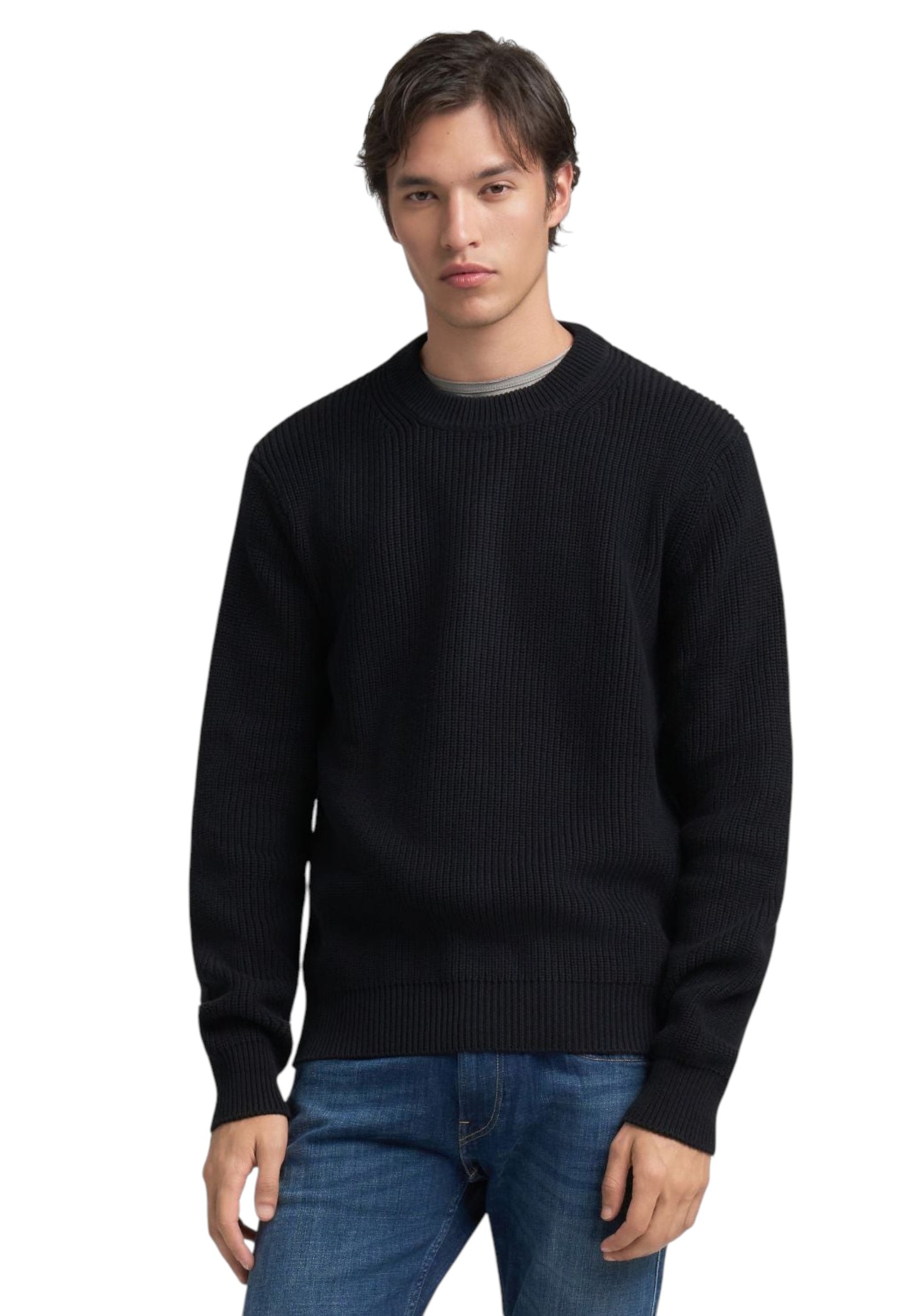 Maglione A Girocollo Uomo Replay A Costine  UK4722.000.G23788