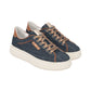 Sneakers Basse Donna Nero Giardini In Denim Con Inserti In Pelle E Logo Metallico  E615280D