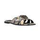 Ciabatte  Donna Pinko In Pelle Di Vitello Stampa Pitone E Logo Love Birds Milly 04 SD0463P042