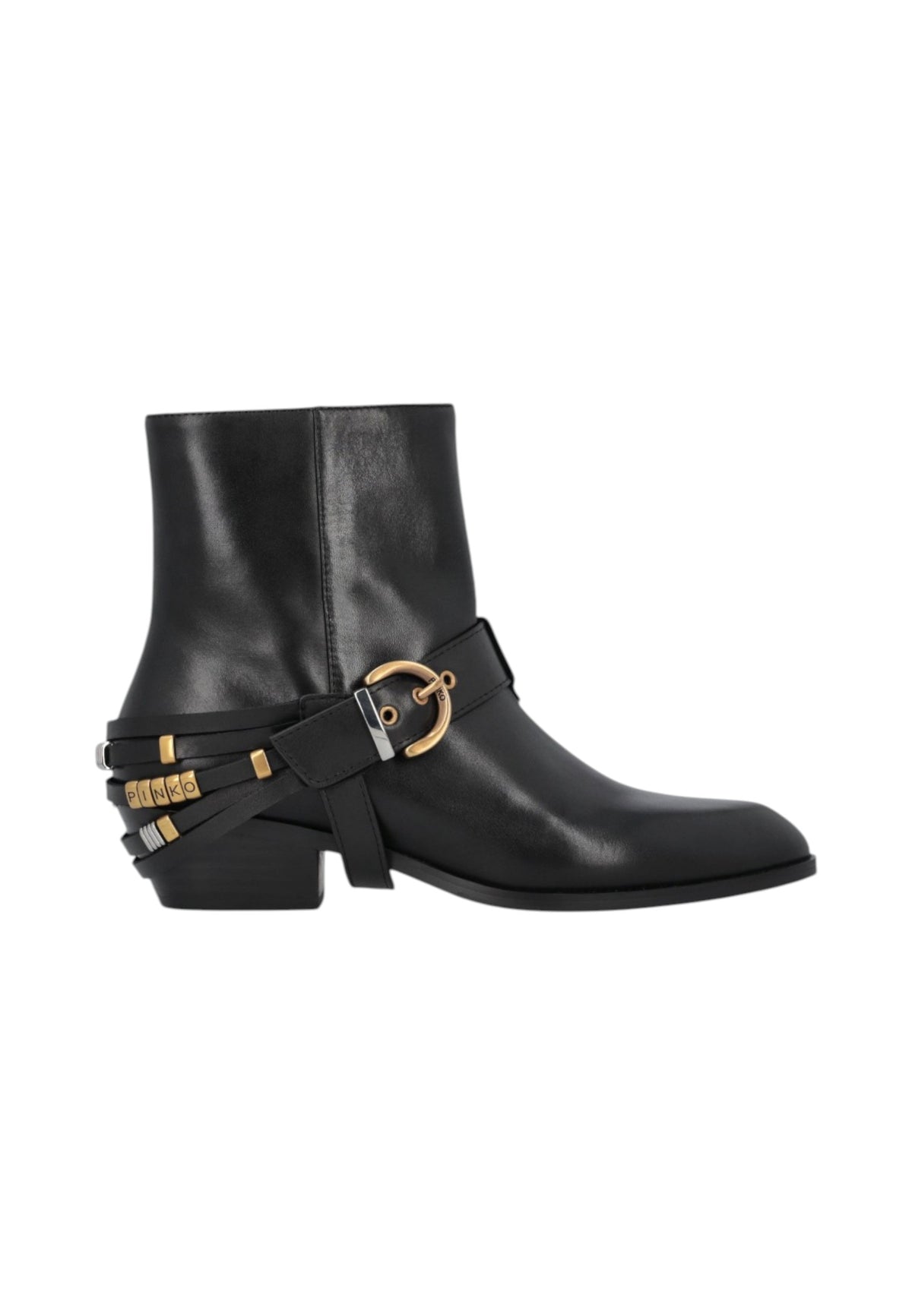 Stivaletti Tronchetti Donna Pinko Con Cinturini, Fibbie E Dettagli Metallici Jane 07 SD0557P001