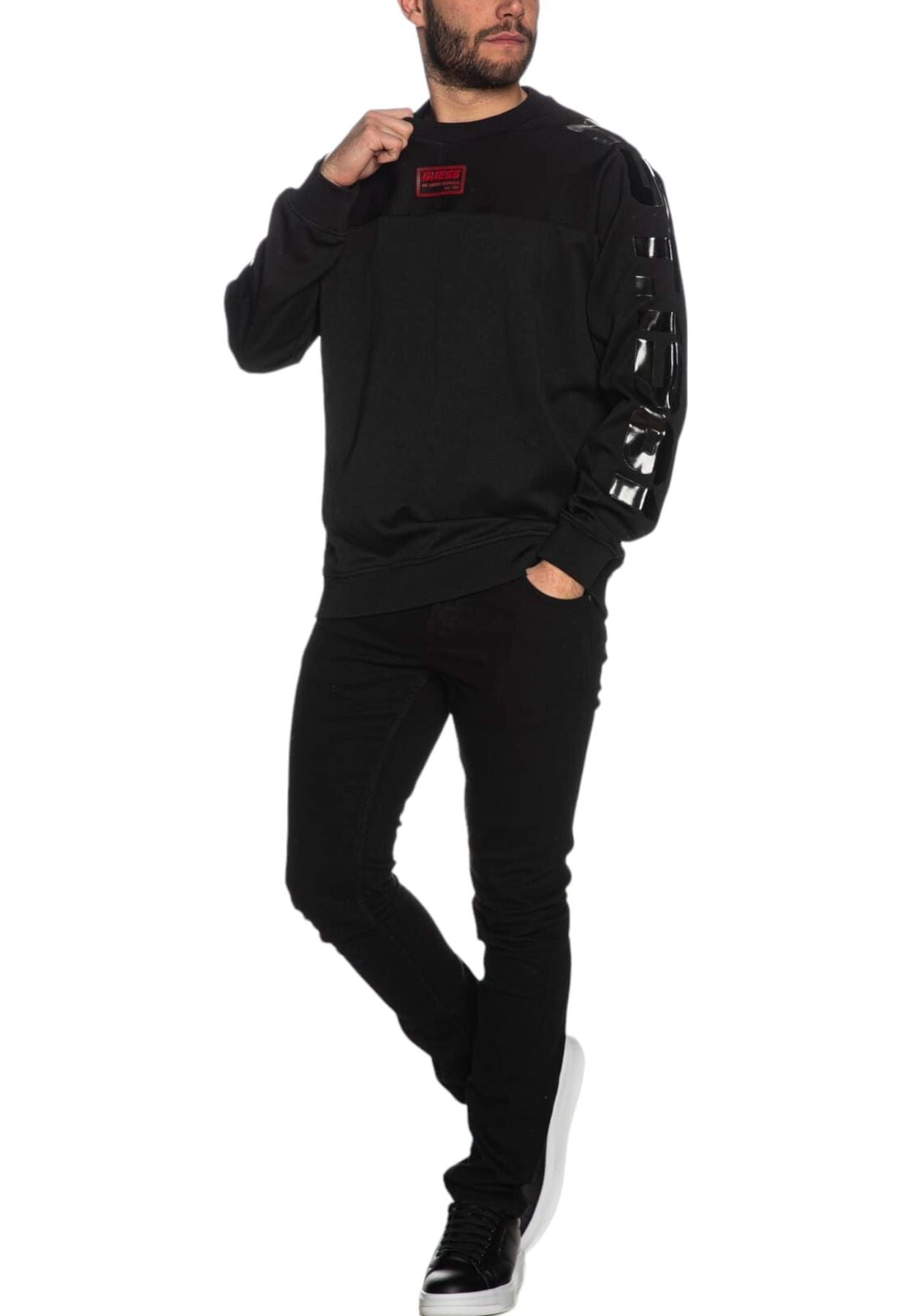 Felpa A Girocollo Uomo Guess  Baloo Z4RQ02KBO62