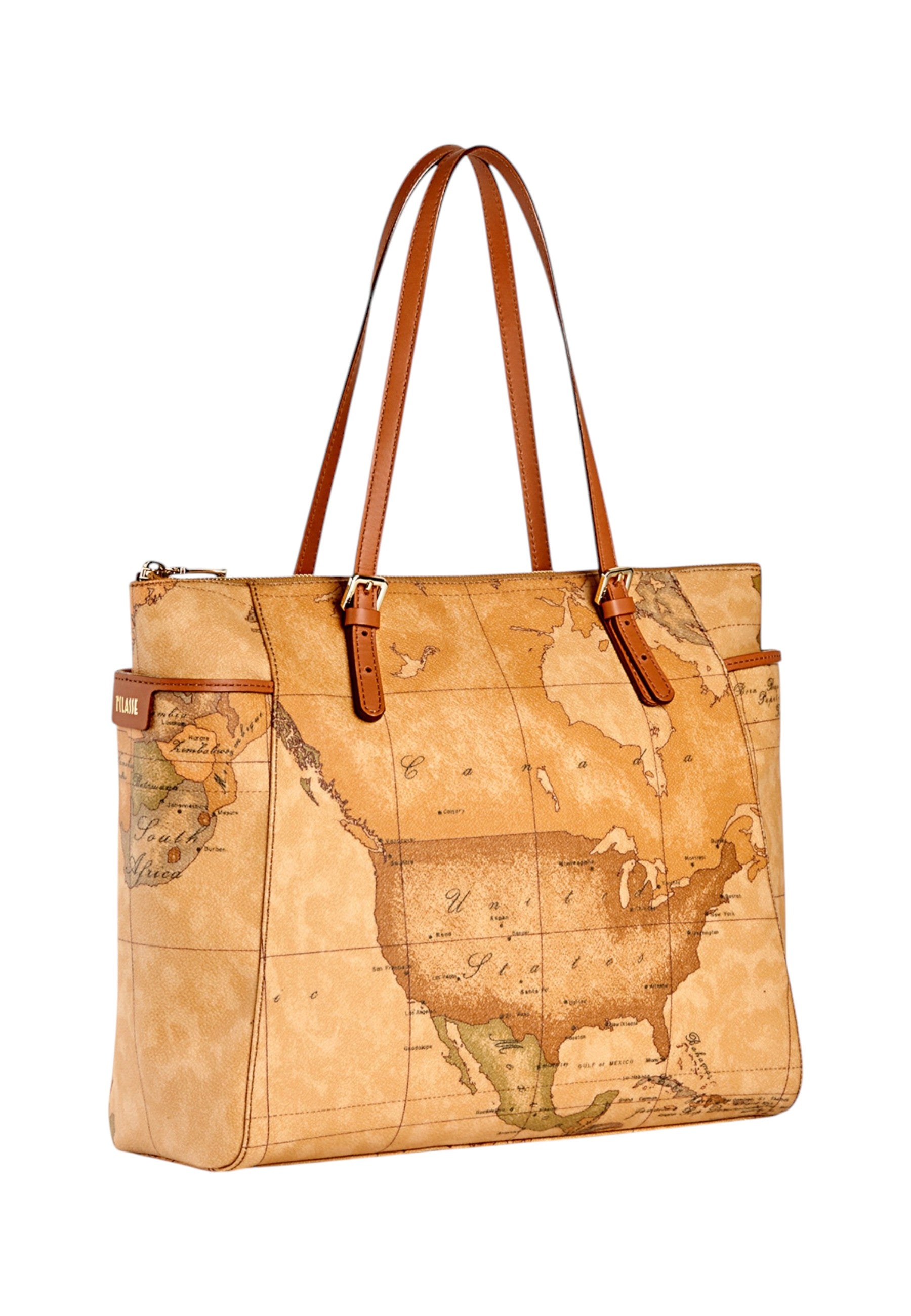 Borsa A Spalla Donna Alviero Martini Shopping Grande Con Fibbie Geo Classic CE0016000