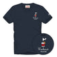 T-Shirt Manica Corta Uomo Mc2 Saint Barth Stampa E/O Ricamo Frontale Snoopy Weekend Dive Portofino POT0001