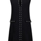 Vestito Corto Donna Liu Jo Tessuto Navetta Con Borchie  WA6119T2527