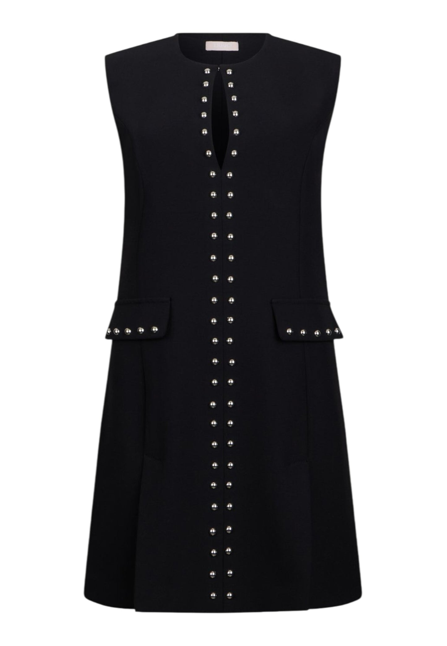 Vestito Corto Donna Liu Jo Tessuto Navetta Con Borchie  WA6119T2527