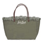 Borsa A Spalla Donna Mc2 Saint Barth Canvas City Bag Fringe CBF0001