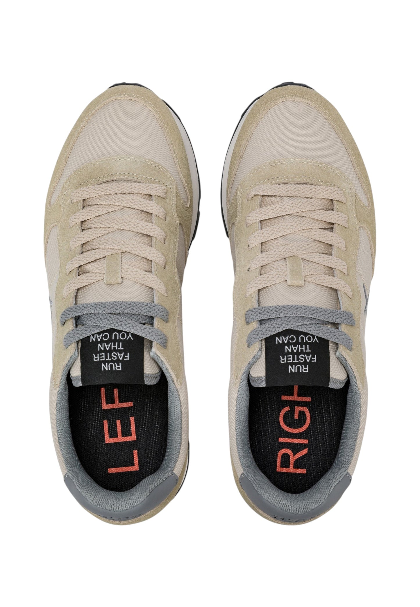 Sneakers Basse Uomo Sun68 Stile Running, Logo Ricamato, Nylon E Suede Tom Solid Z46101
