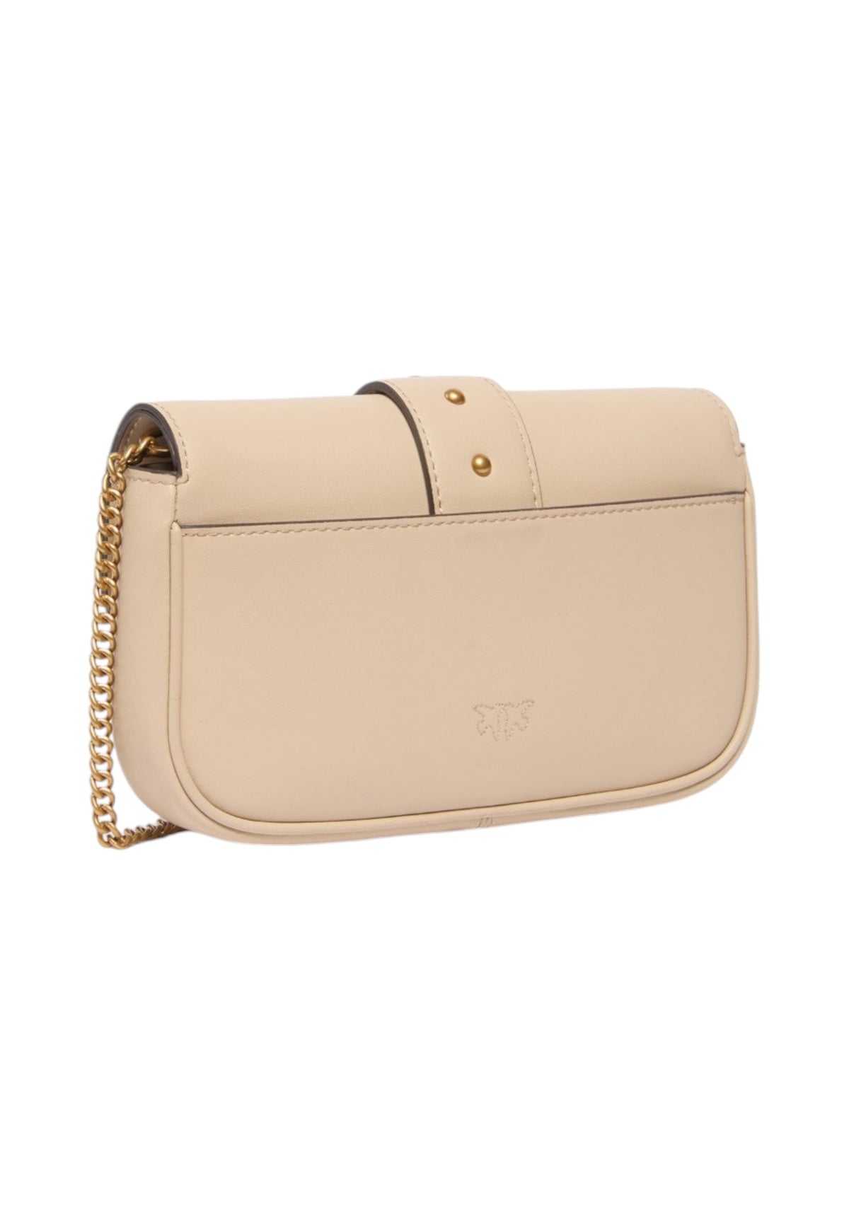 Borsa A Tracolla Donna Pinko Pelle di vitello, formato pocket, nuova fibbia Love Birds, pattina, misure 19 x 5 x 11 cm Love One Pocket New Buckle 107072A0F1