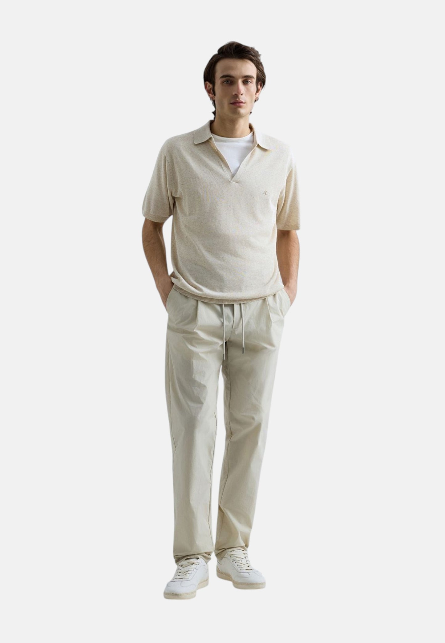 Polo Manica Corta Uomo Replay In Maglia Misto Lino  UK5157.000.G24024