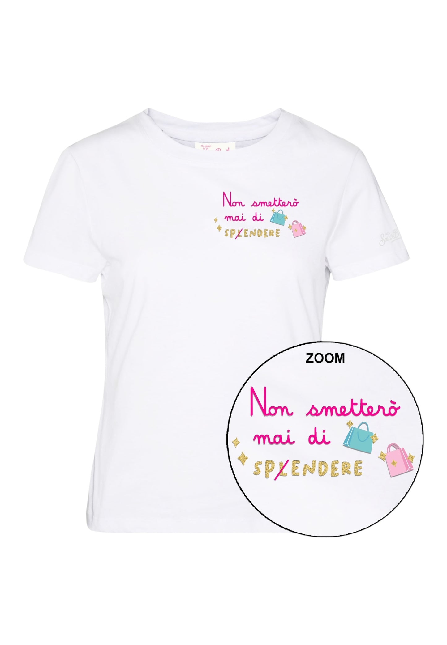 T-Shirt Manica Corta Donna Mc2 Saint Barth Non Spendere Emb Emilie EMI0001