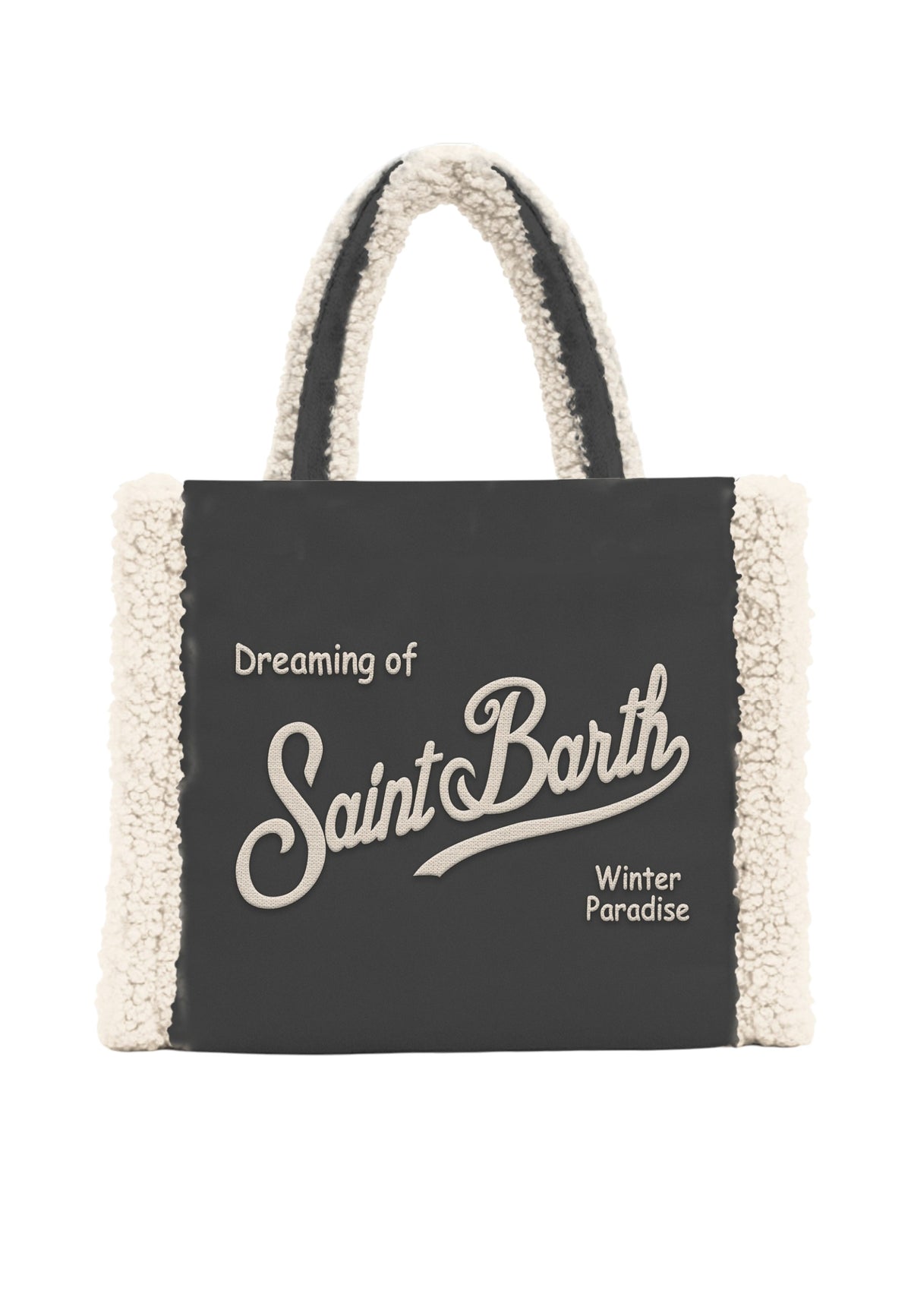 Borsa A Spalla Donna Mc2 Saint Barth Logo Sul Davanti, Doppi Manici, Il Logo Saint Barth Sul Davanti Vanity Shearling VANI032