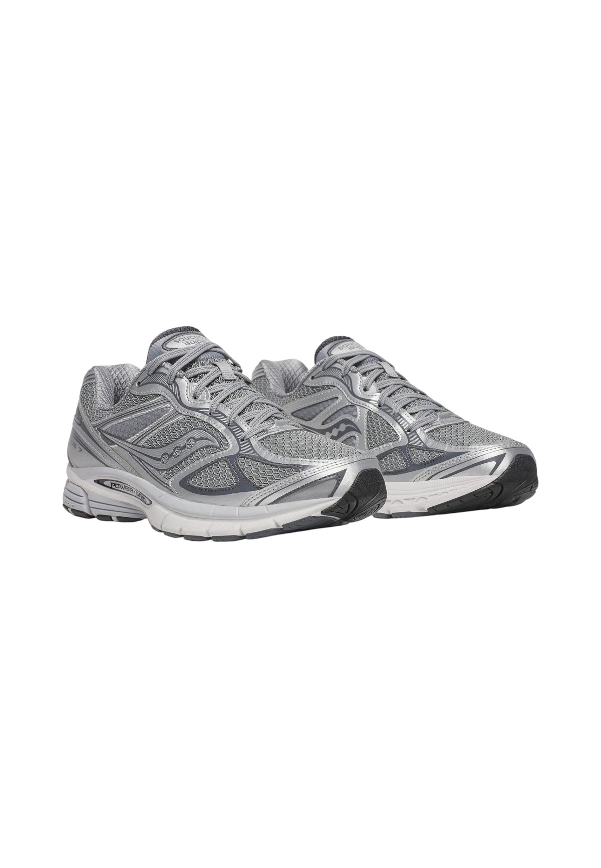 Sneakers Basse Uomo Saucony Chiusura con lacci, Tomaia in mesh traspirante, Tecnologia Power Grid, Dettagli riflettenti, Struttura leggera e ammortizzata Progrid Guide 7 S70936