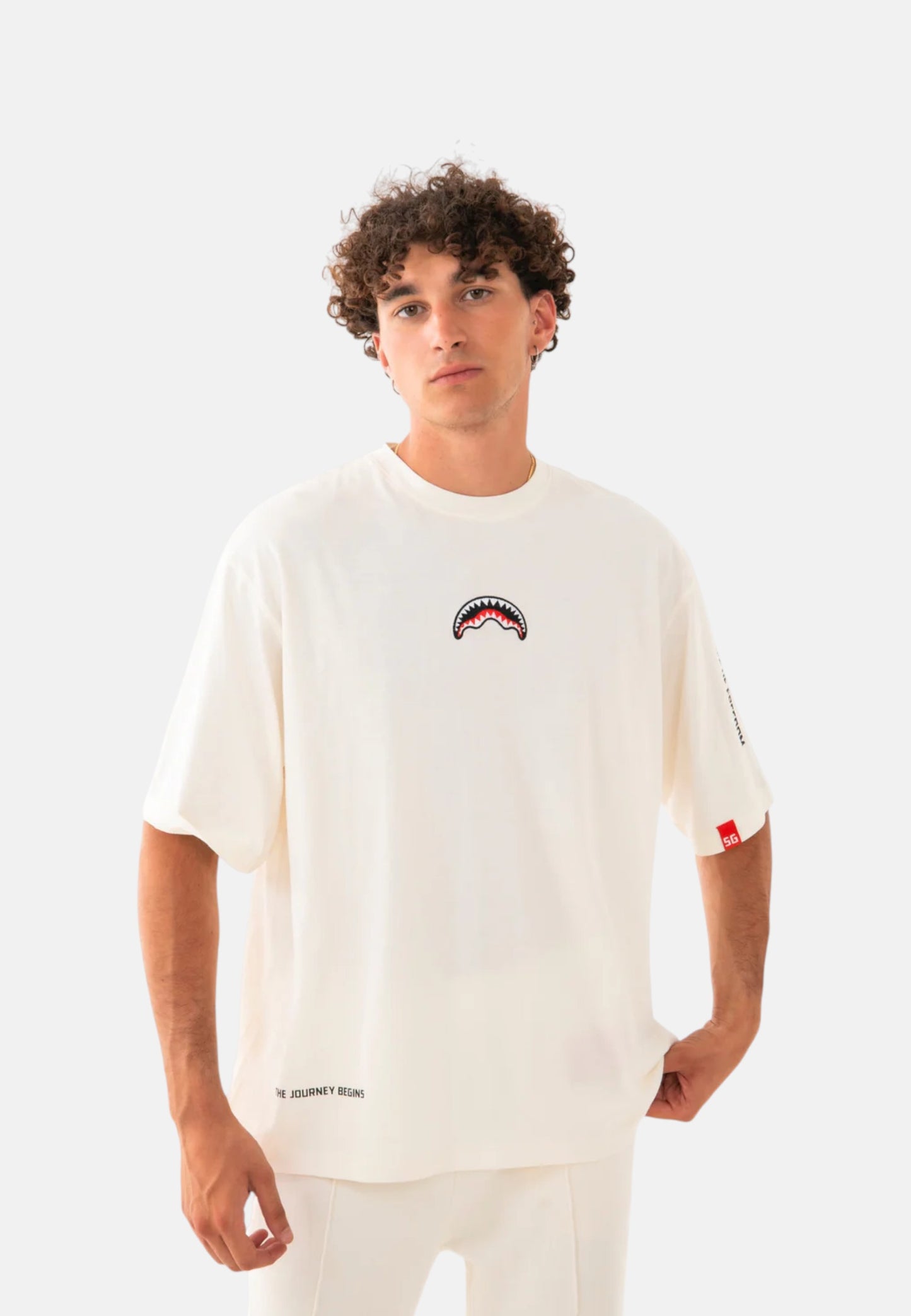 T-Shirt Manica Corta Uomo Sprayground  Be A Shark Boxy SP876