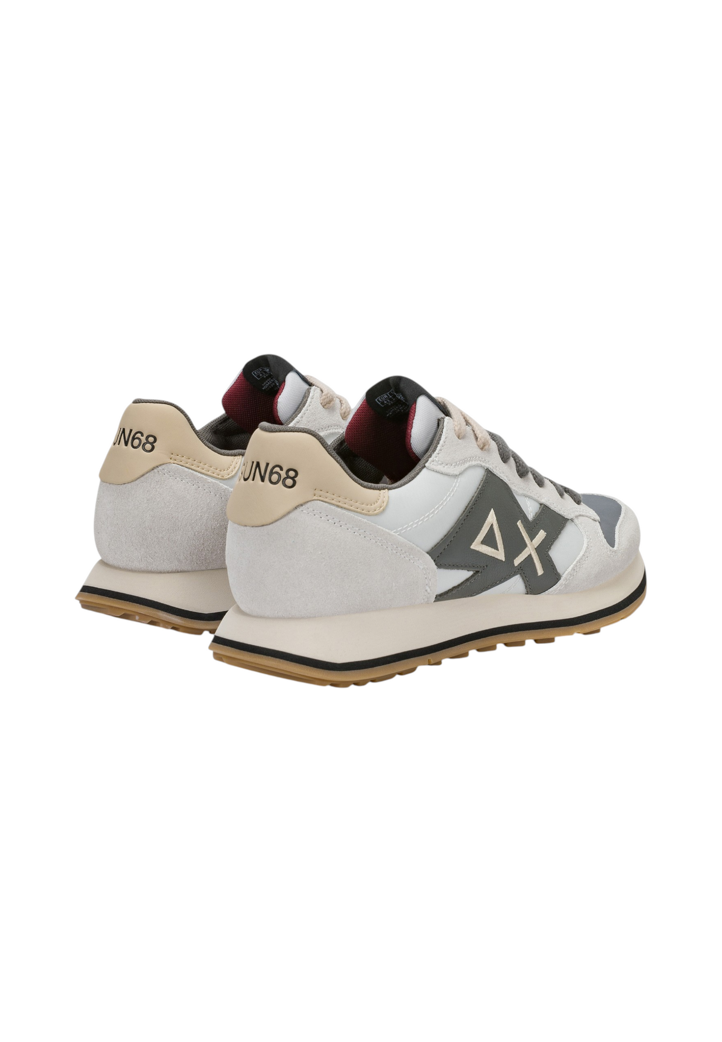 Sneakers Basse Uomo Sun68 Stile Running, Nylon E Suede, Maxi Logo, Bicolor Jaki 2.0 Bicolor Z46122