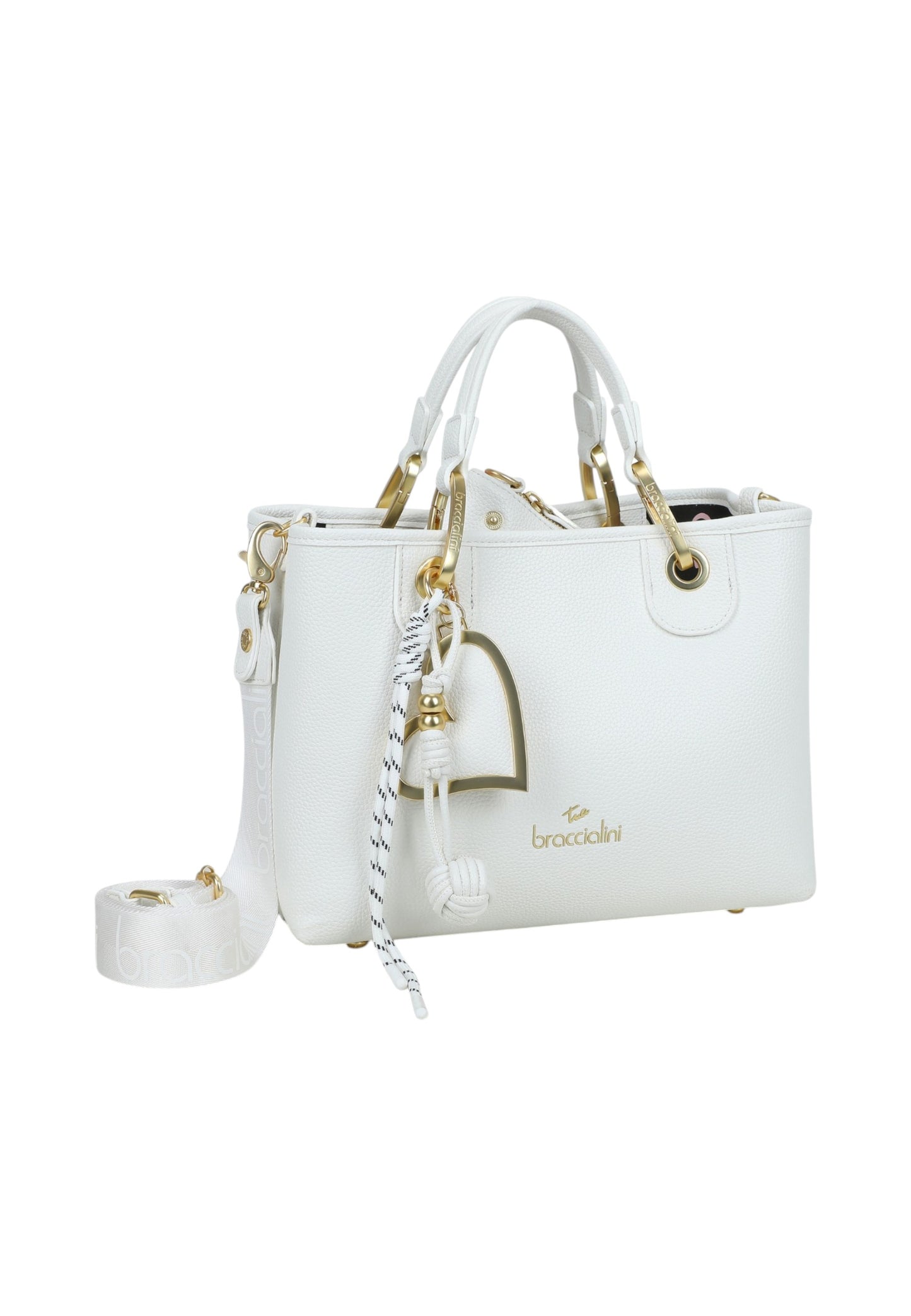Borsa A Mano Donna Braccialini Small Con Doppio Manico Con Tracolla Beth B18841YY
