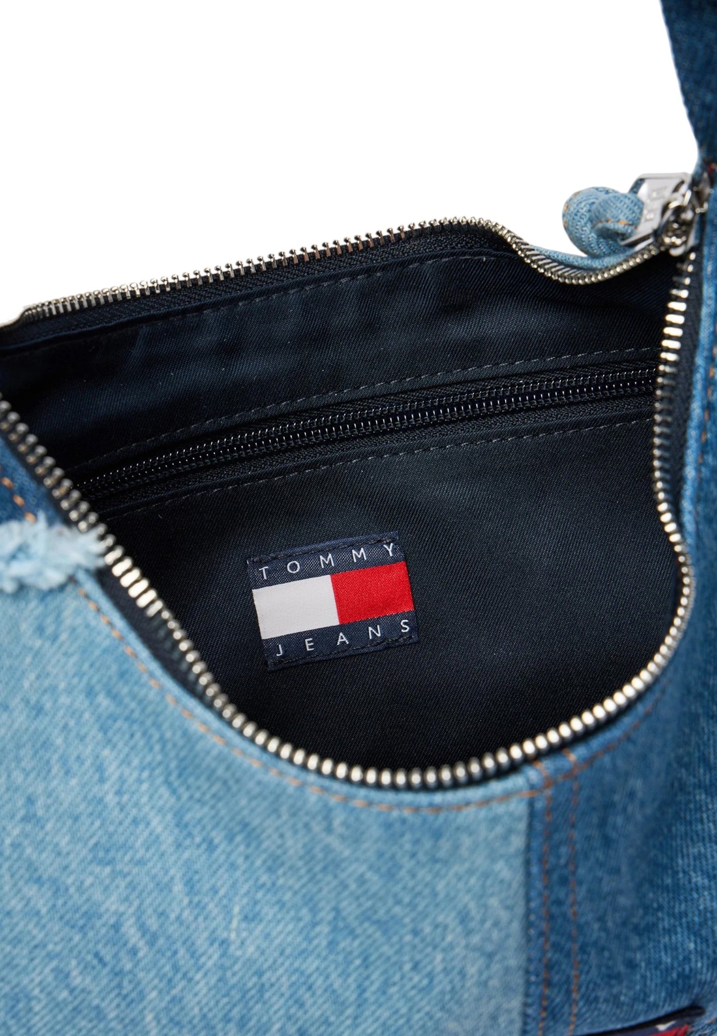 Borsa A Spalla Donna Tommy Hilfiger  Tjw Denim Patchwork AW0AW18471