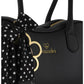 Borsa A Mano Donna Braccialini A Bauletto, Doppio con tracolla removibile e regolabile, Chiusura con zip, Una tasca interna portacellulare, Charm removibile con margherita e fiocco a pois, Dimensioni: 35 x 12.5 x 19 Cm Beth B19224YY