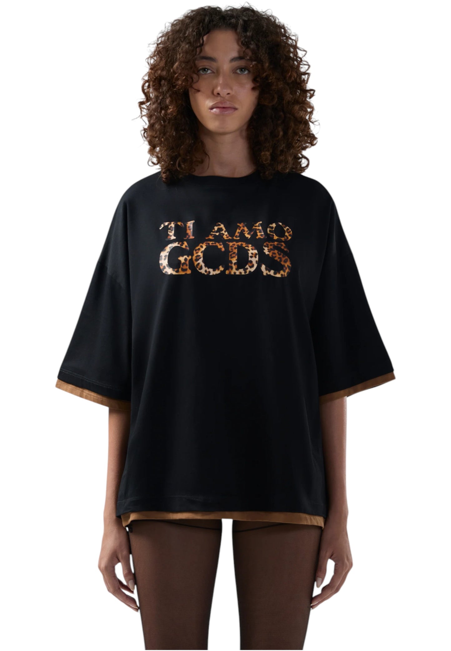 T-Shirt Manica Corta Donna Gcds  Ti Amo Gcds Puffer Logo B2XW2325JF1