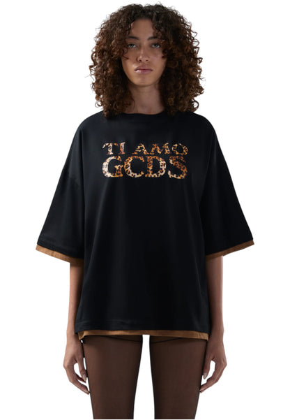T-Shirt Manica Corta Donna Gcds  Ti Amo Gcds Puffer Logo B2XW2325JF1