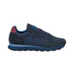 Sneakers Basse Uomo Sun68 Stile Running, Logo Ricamato, Nylon E Suede Tom Solid Z46101