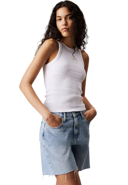 Top  Donna Calvin klein Jeans  Woven Label Rib