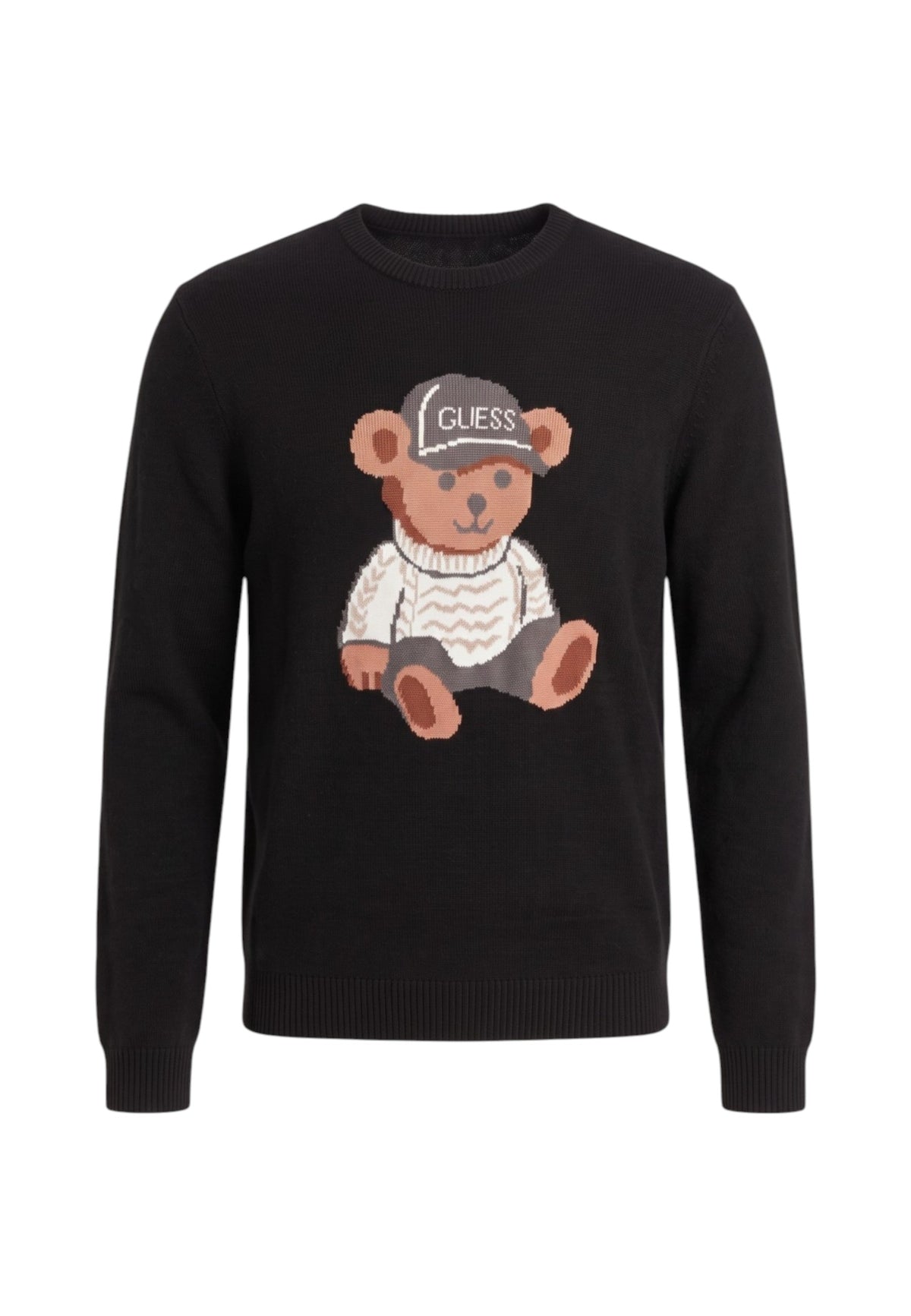 Maglione A Girocollo Uomo Guess Motivo orsetto Navin M6BR42Z1604