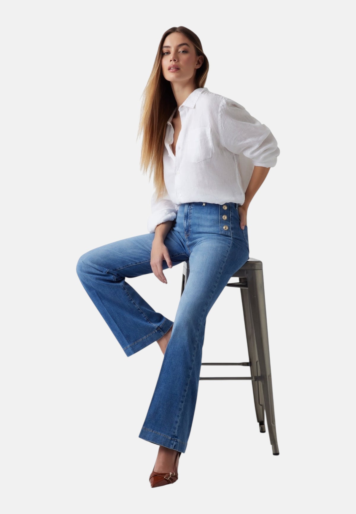 Jeans Bootcut Donna Guess  New Faye W5GA0PD5Q01