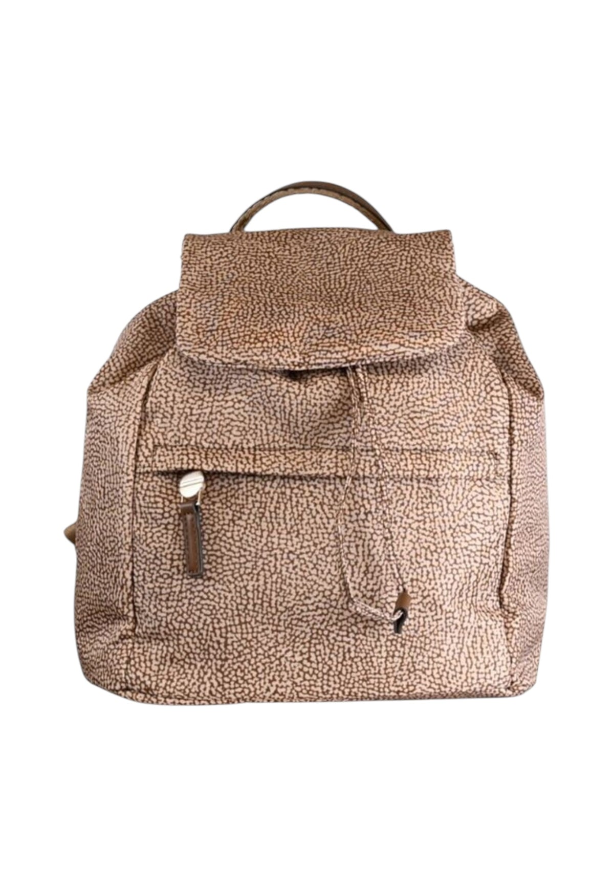 Zaino  Donna Borbonese Formato medio, Manico superiore, Spallacci, Tela rivestita in PU, Stampa OP Soft, Dettagli in vitello B-Urban 910103600098