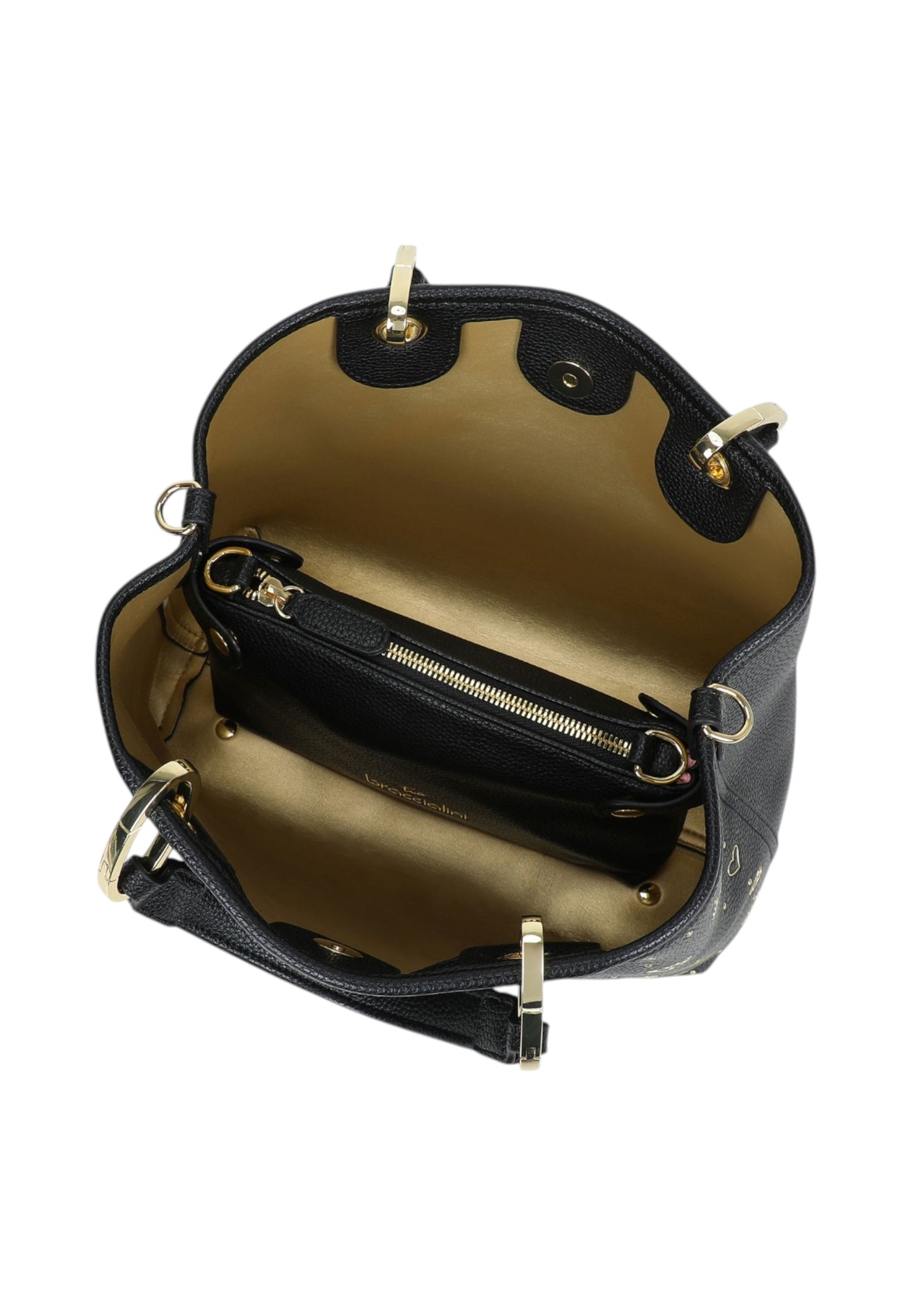 Borsa A Mano Donna Braccialini Medium Con Doppio Manico Con Tracolla Beth Strass B18881YY