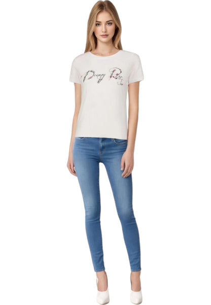 T-Shirt Manica Corta Donna Denny Rose Cono Logo  411ND64004