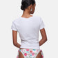 T-Shirt Manica Corta Donna Liu Jo Flowers Eco Line VA6169JS003