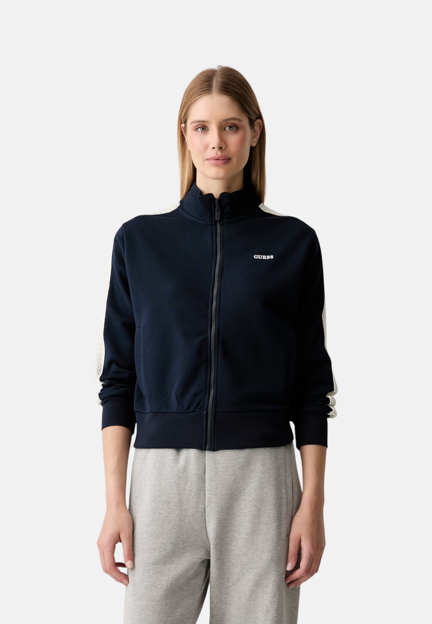 Felpa Con Zip Donna Guess  Phoebe V6YQ26K5140