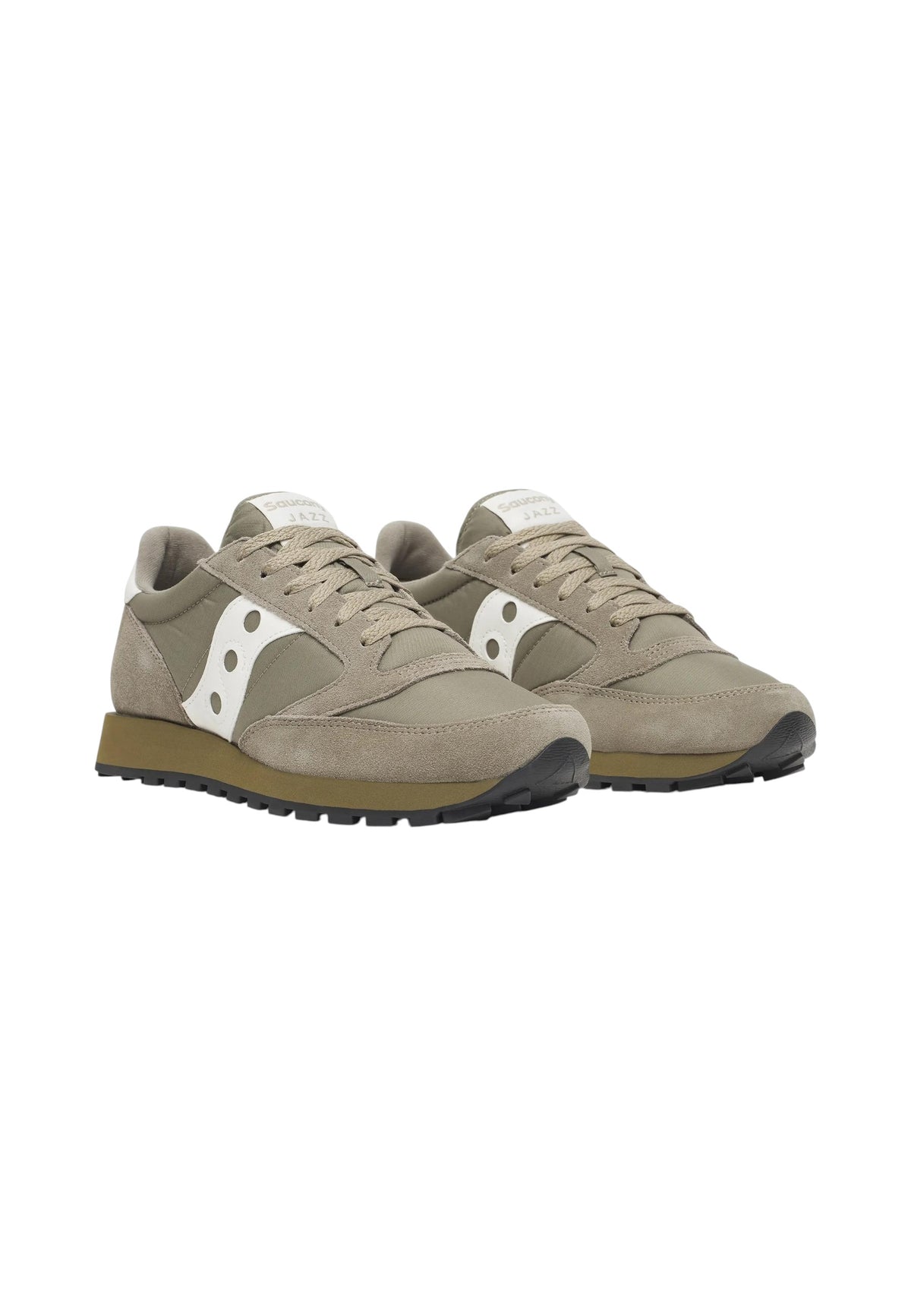Sneakers Basse Uomo Saucony Chiusura con lacci, Tomaia in nylon e pelle scamosciata, Collo e linguetta imbottiti, Intersuola EVA rigata assorbi-urti, Suola in gomma Jazz Original S101443