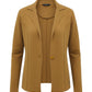 Giacca Blazer Donna White Wise In Maglia Con Collo A Revers  WW18057