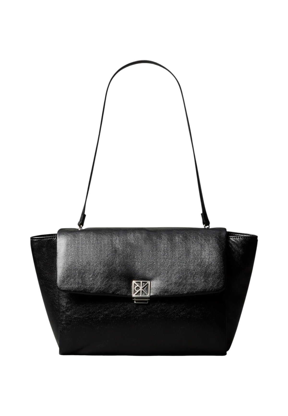 Borsa A Spalla Donna Calvin klein Padded Satchel Emblem Hw LV04F3615G